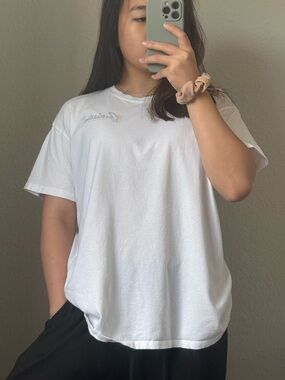 Hollister White Tee 100% Cotton
